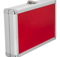 Aluminium Dart Case - Secure Multi Use RED - Click Image to Close